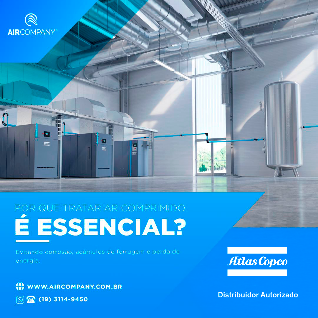O tratamento do ar comprimido é essencial…